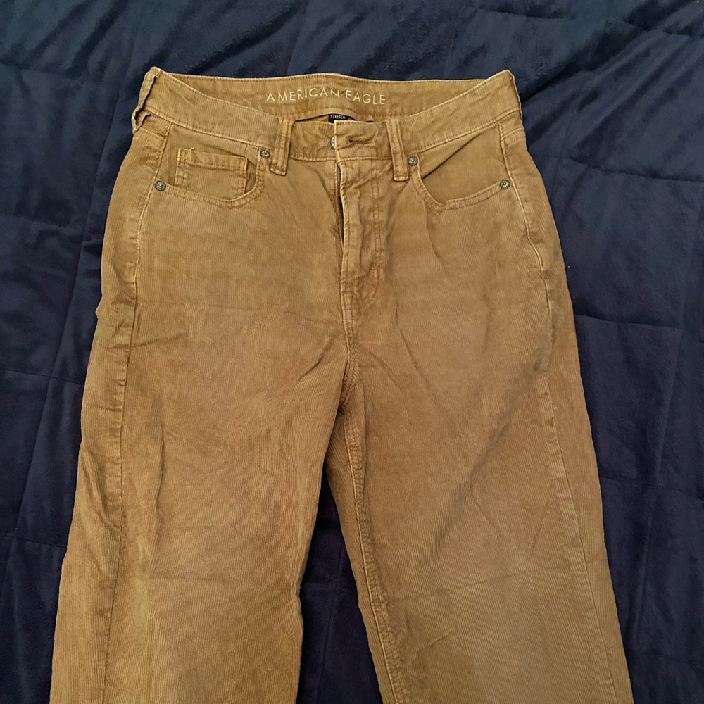 American Eagle high waisted stretch corduroy pants
